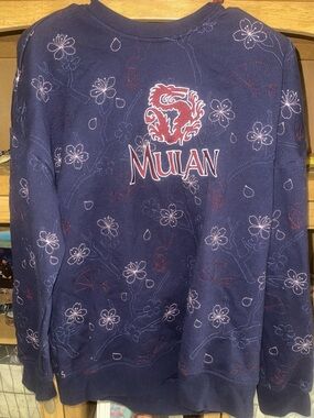 Logo Navy Disney Mulan Sweatshirt